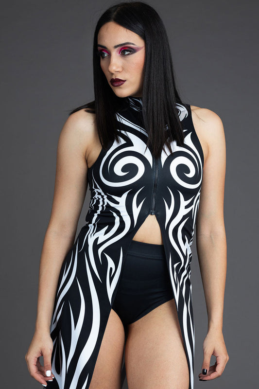 Rave Outfit Spiritual Realm Cut Out Maxi Dress Close View