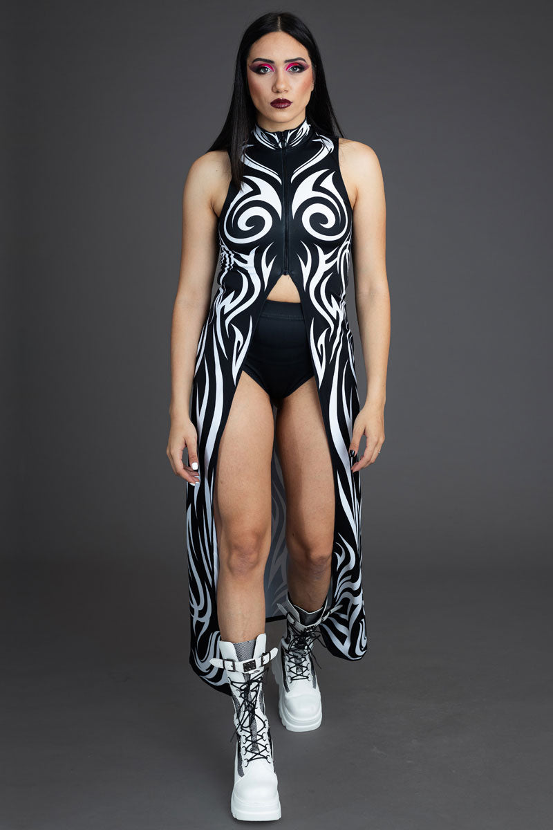 Rave Outfit Spiritual Realm Cut Out Maxi Dress Front View