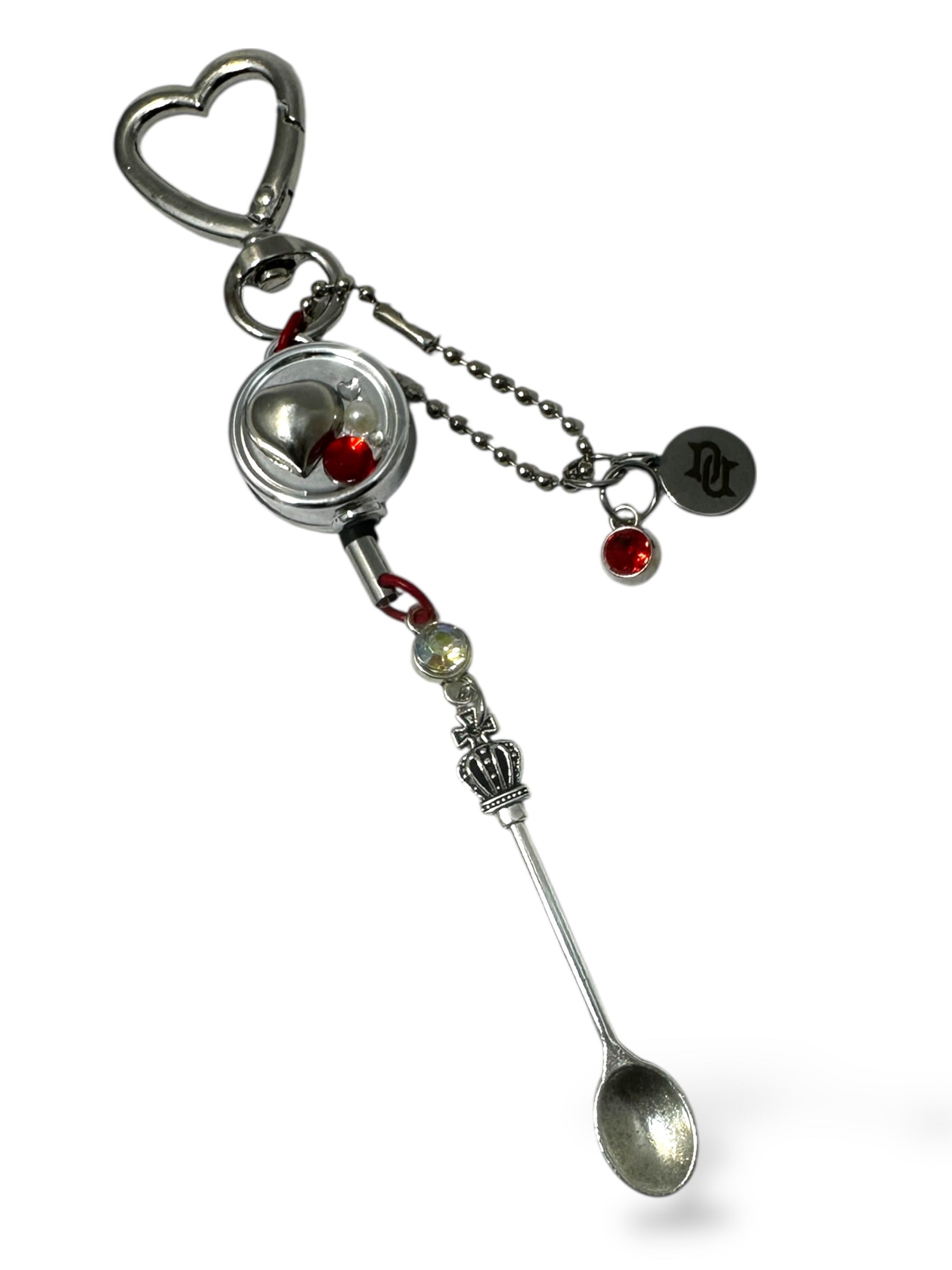 zilveren schep sleutelhanger