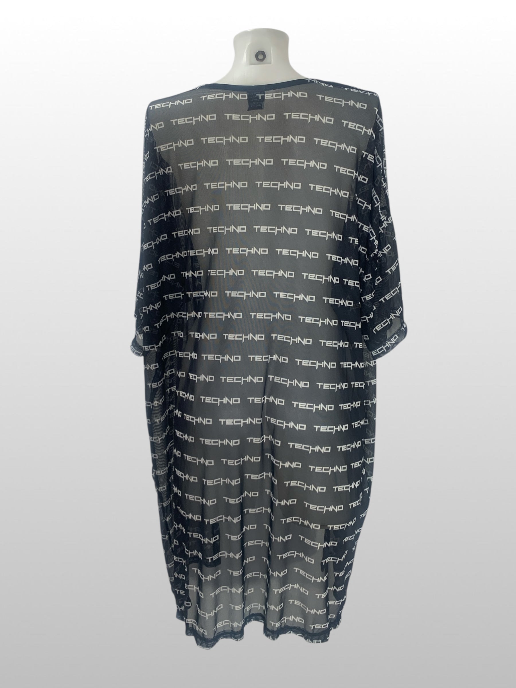 techno mesh kimono