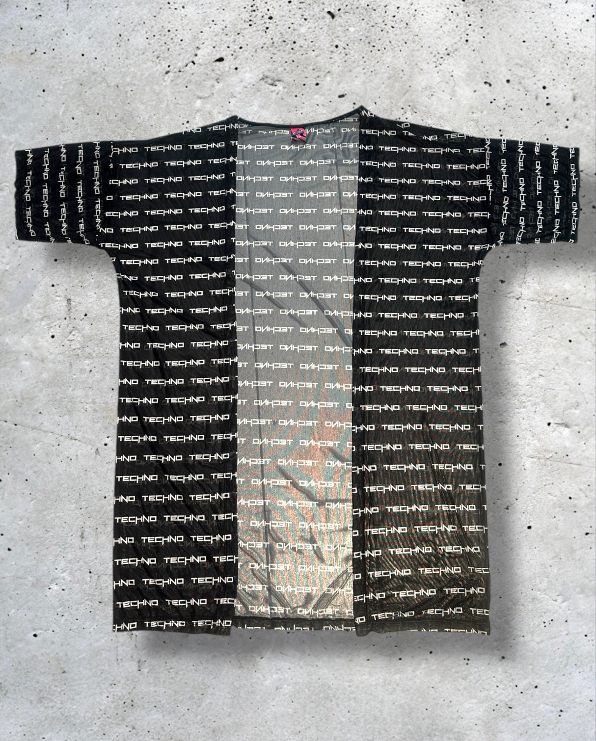 mesh techno kimono
