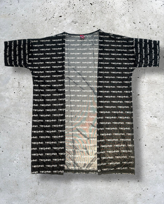 mesh techno kimono