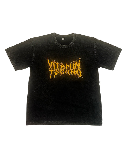 vitamin techno t-shirt met rave letters