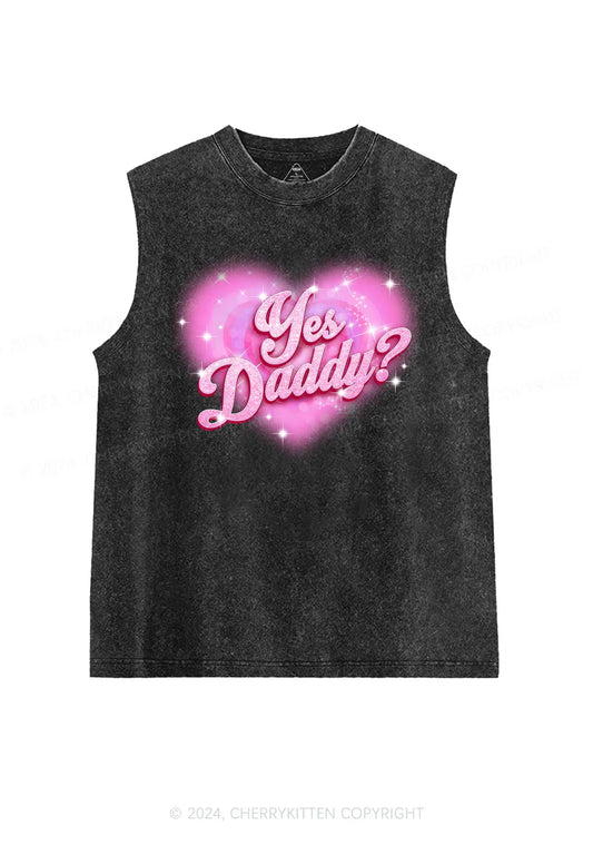 Cherry Kitten - Yes daddy tank top - Zwart