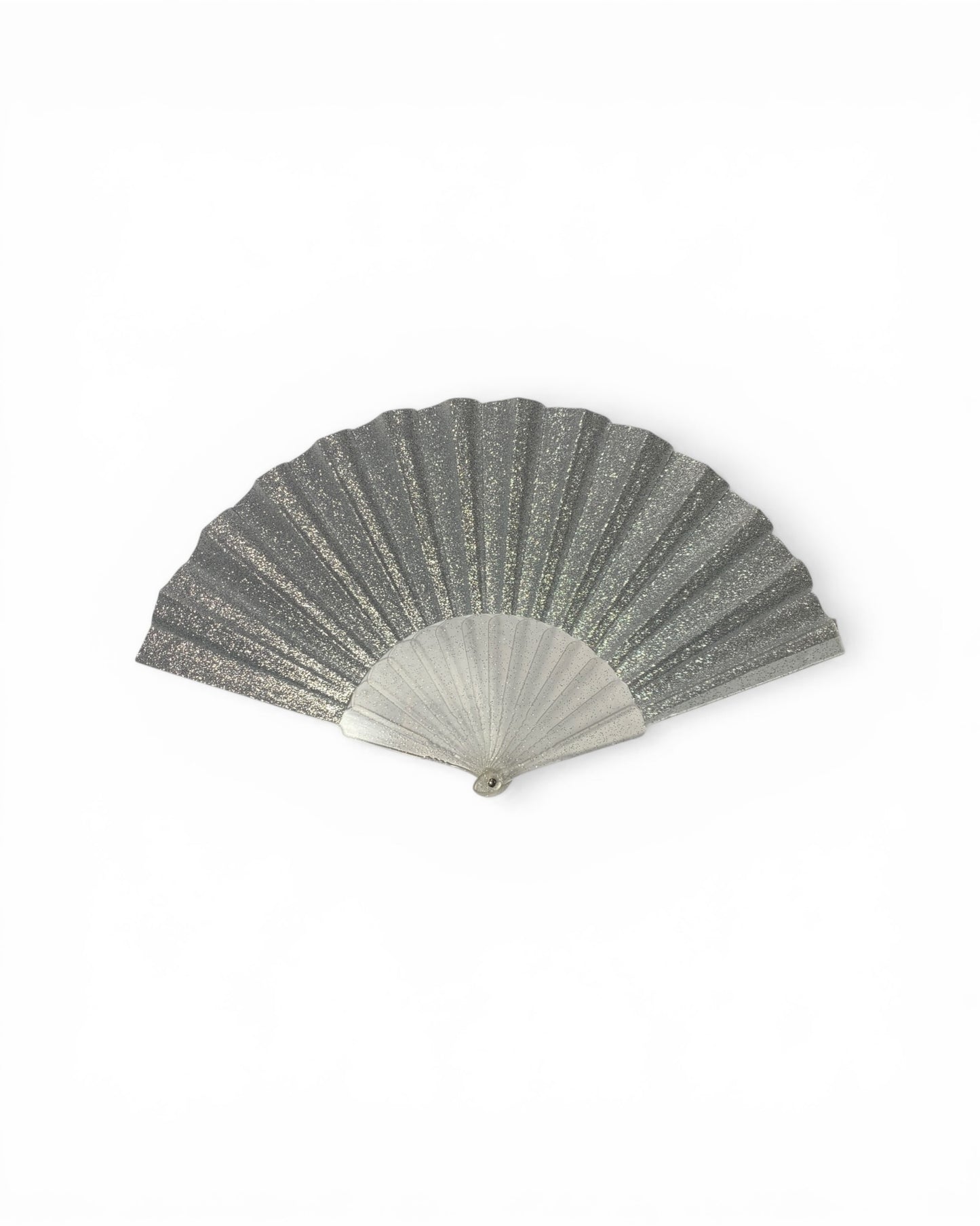 FAC SHOP - Glitzerfächer 23cm - Silber