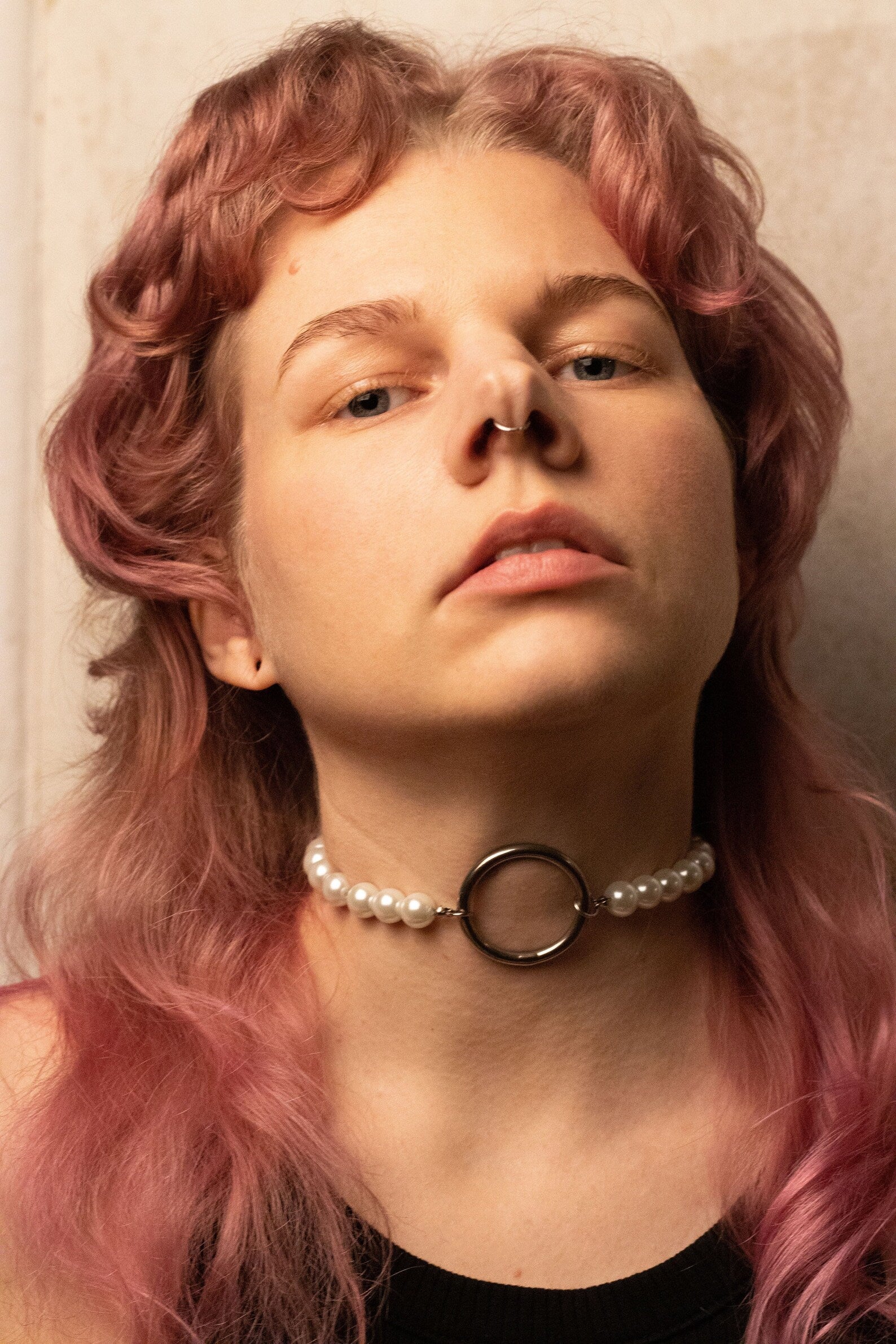 parelchoker, choker et parels, kinky, choker, rave choker